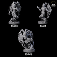 Three Drifting Shadowdemons Miniature for Dungeons and Dragons, Pathfinder or other TTRPGs