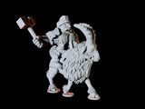 Three Dwarf Goat Riders Miniature for Dungeons and Dragons, Pathfinder or other TTRPGs