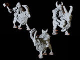 Three Dwarf Goat Riders Miniature for Dungeons and Dragons, Pathfinder or other TTRPGs