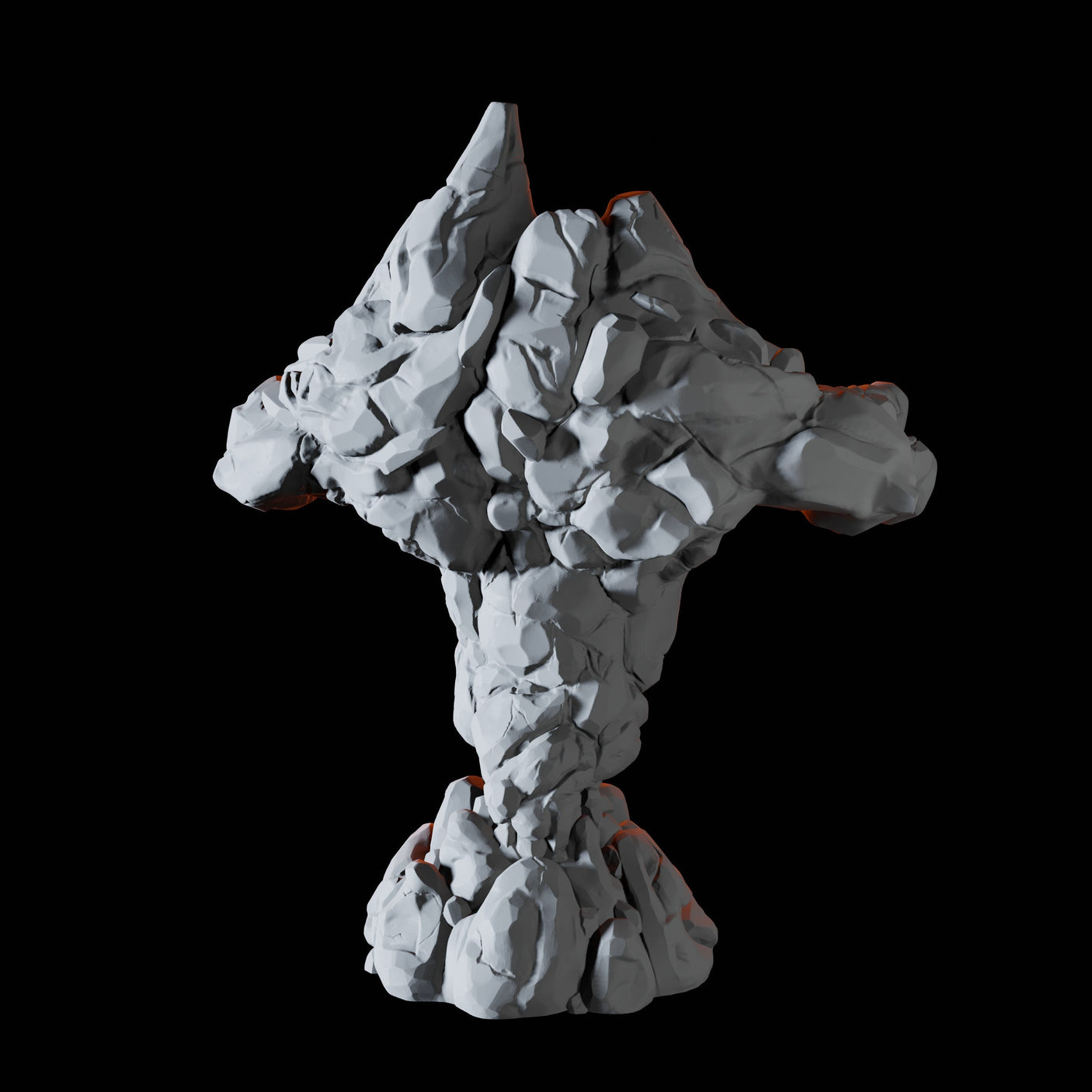 Three Earth Elementals Miniature for Dungeons and Dragons, Pathfinder or other TTRPGs