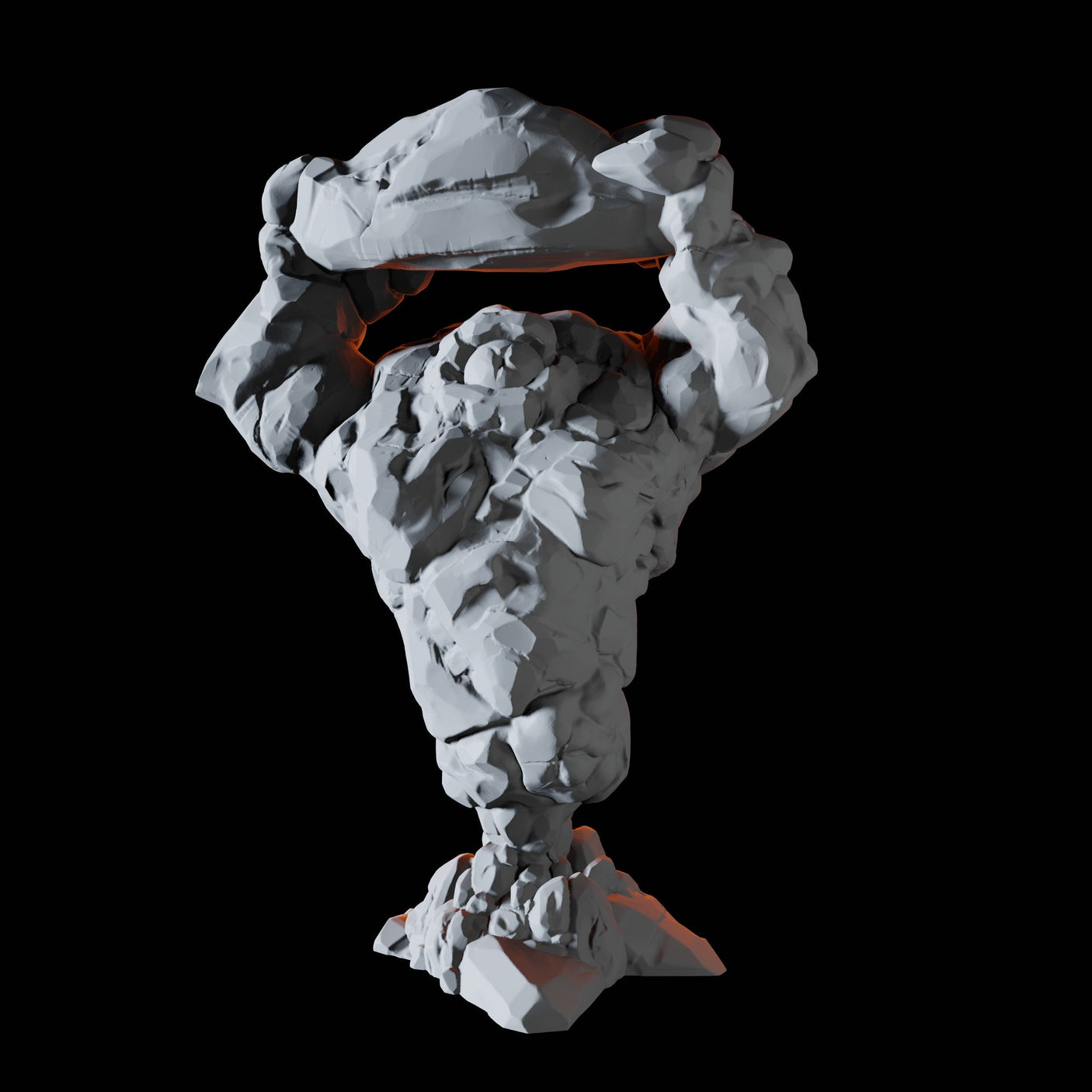 Three Earth Elementals Miniature for Dungeons and Dragons, Pathfinder or other TTRPGs