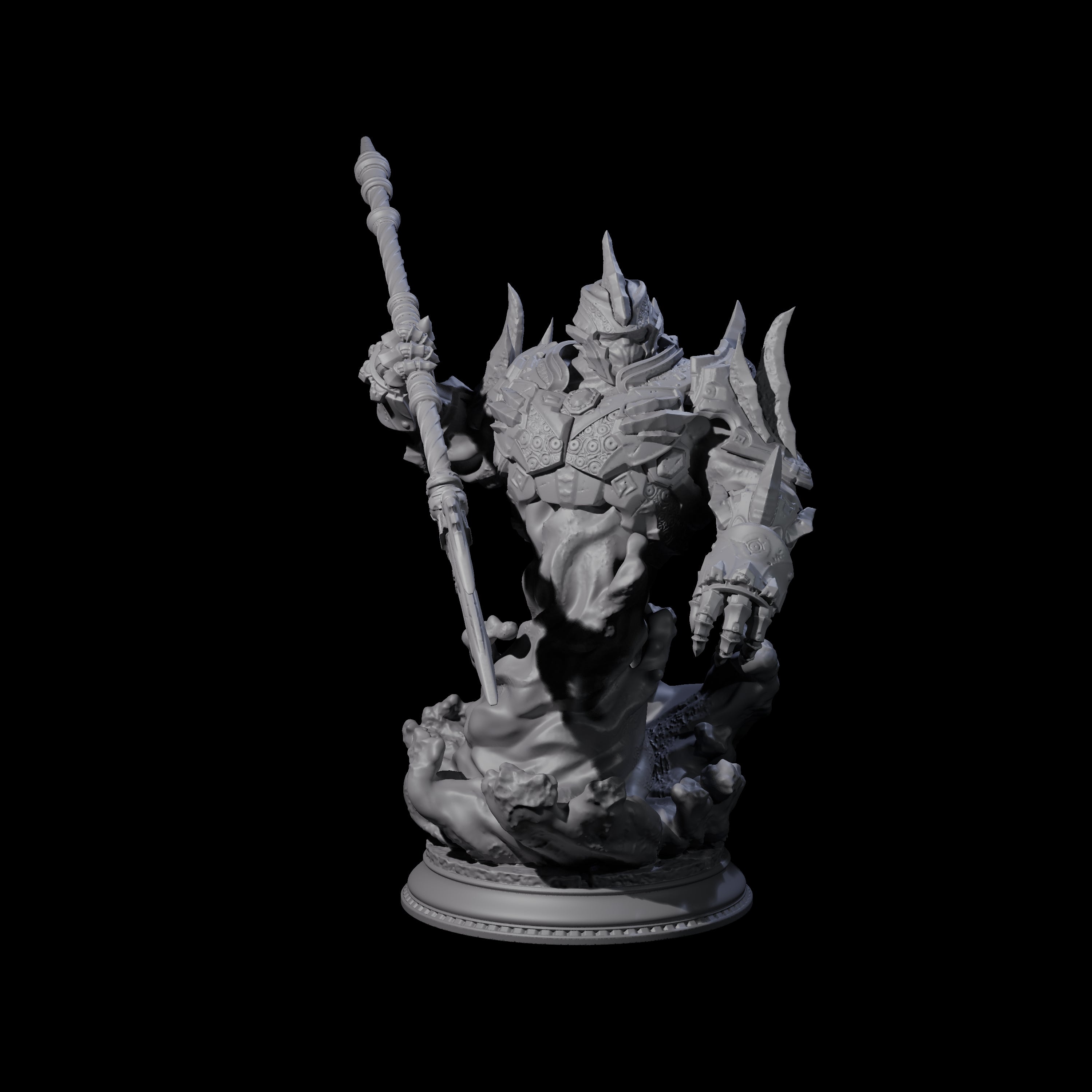 Three Elemental Myrmidons Miniature for Dungeons and Dragons, Pathfinder or other TTRPGs