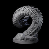 Three Emerging Purple Worms Miniature for Dungeons and Dragons, Pathfinder or other TTRPGs
