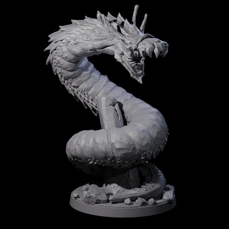Three Emerging Purple Worms Miniature for Dungeons and Dragons, Pathfinder or other TTRPGs