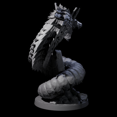 Three Emerging Purple Worms Miniature for Dungeons and Dragons, Pathfinder or other TTRPGs