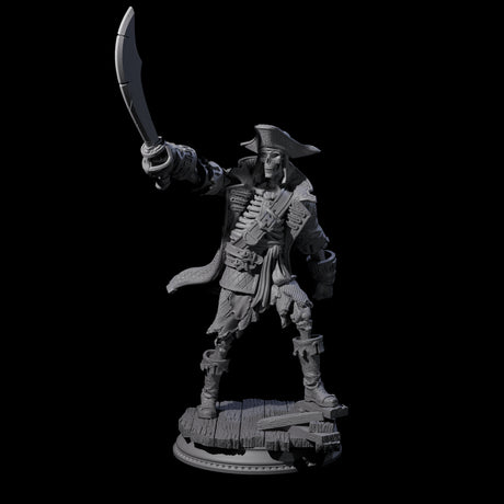 Three Falling Apart Pirate Skeleton Scallywags Miniature for Dungeons and Dragons, Pathfinder or other TTRPGs