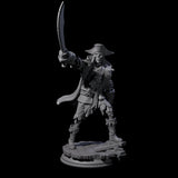 Three Falling Apart Pirate Skeleton Scallywags Miniature for Dungeons and Dragons, Pathfinder or other TTRPGs