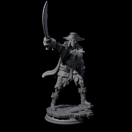 Three Falling Apart Pirate Skeleton Scallywags Miniature for Dungeons and Dragons, Pathfinder or other TTRPGs