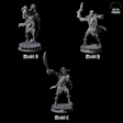 Three Falling Apart Pirate Skeleton Scallywags Miniature for Dungeons and Dragons, Pathfinder or other TTRPGs