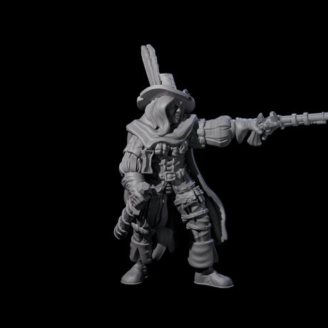 Three Female Inquisition Hunters Miniature for Dungeons and Dragons, Pathfinder or other TTRPGs