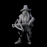 Three Female Inquisition Hunters Miniature for Dungeons and Dragons, Pathfinder or other TTRPGs