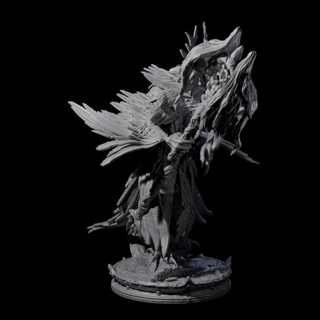 Three Feral Raven Druids Miniature for Dungeons and Dragons, Pathfinder or other TTRPGs