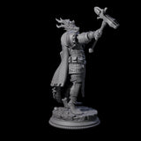 Three Fighting Dragonborn Dragonguard Miniature for Dungeons and Dragons, Pathfinder or other TTRPGs