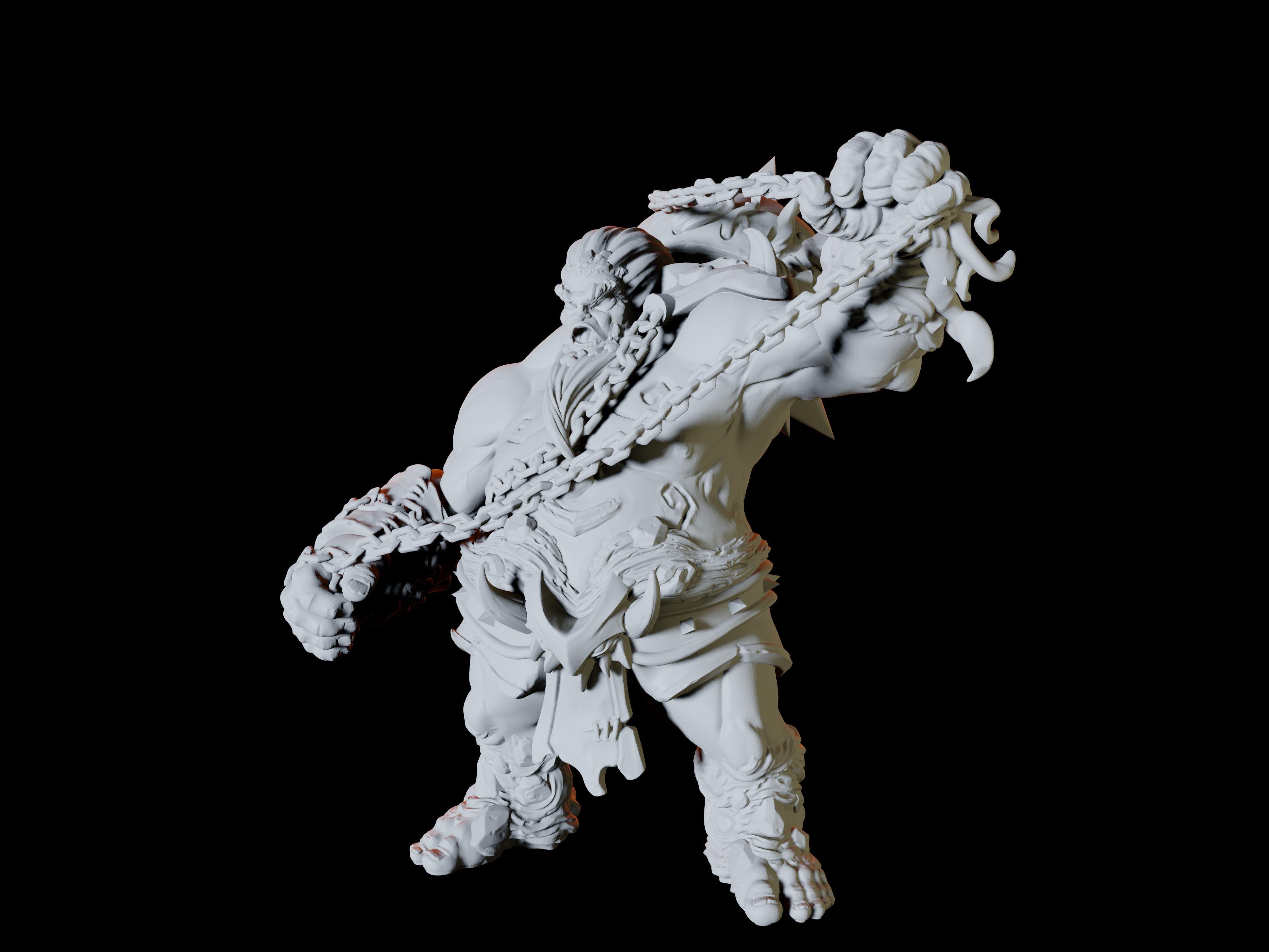 Three Fire Giant Miniatures for Dungeons and Dragons - Myth Forged