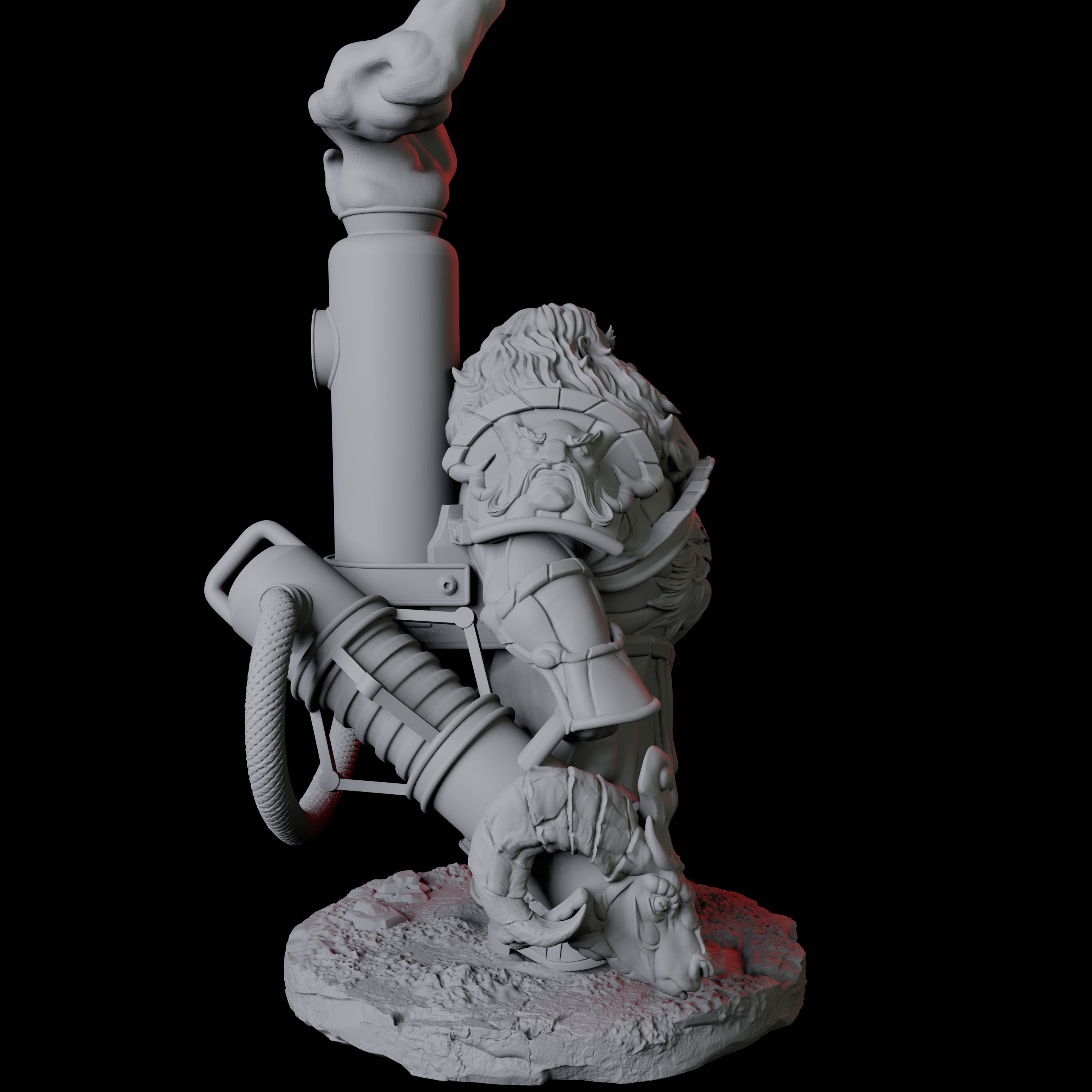 Three Flamethrower Soldiers Miniature for Dungeons and Dragons, Pathfinder or other TTRPGs