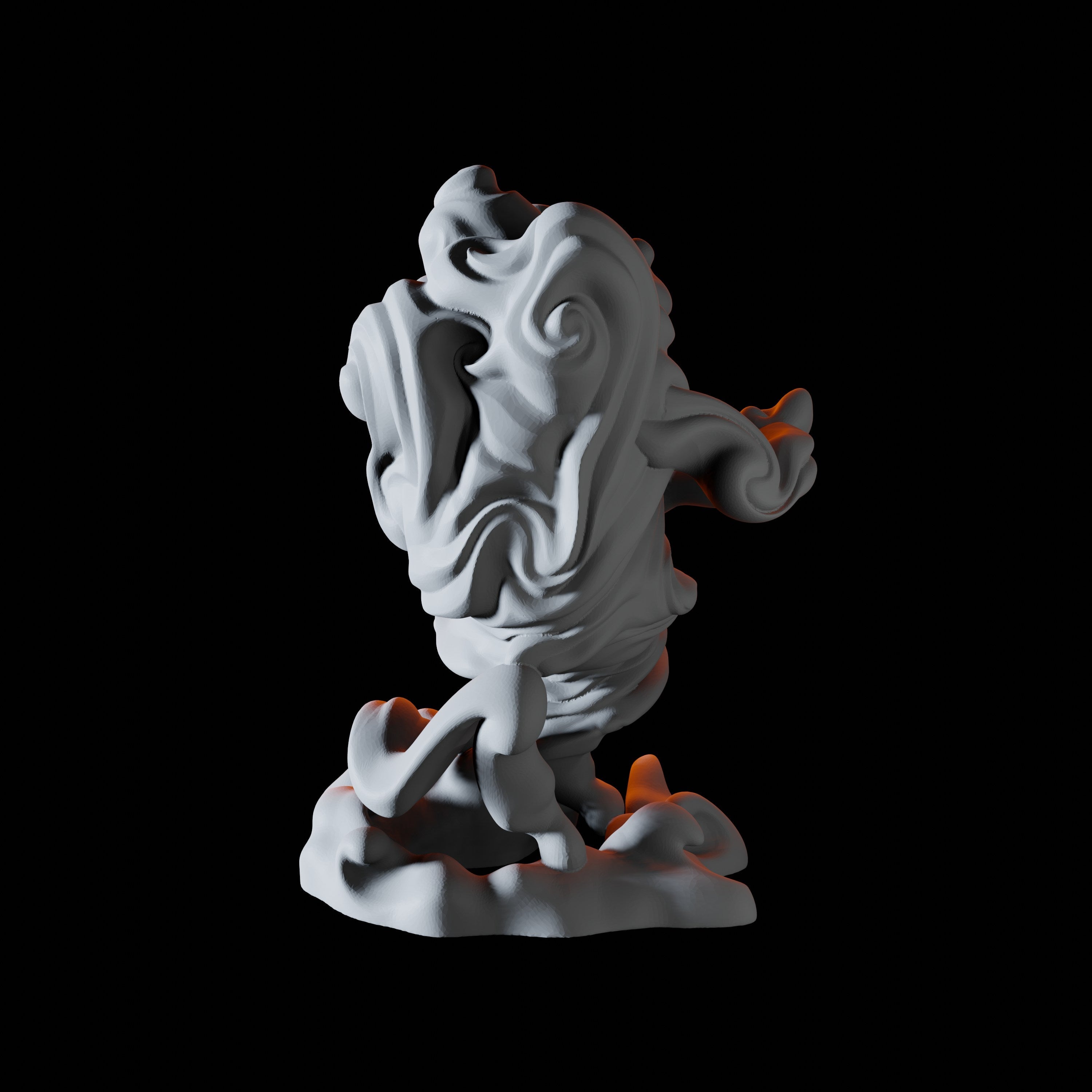 Three Forming Air Elemental Miniatures for Dungeons and Dragons - Myth Forged