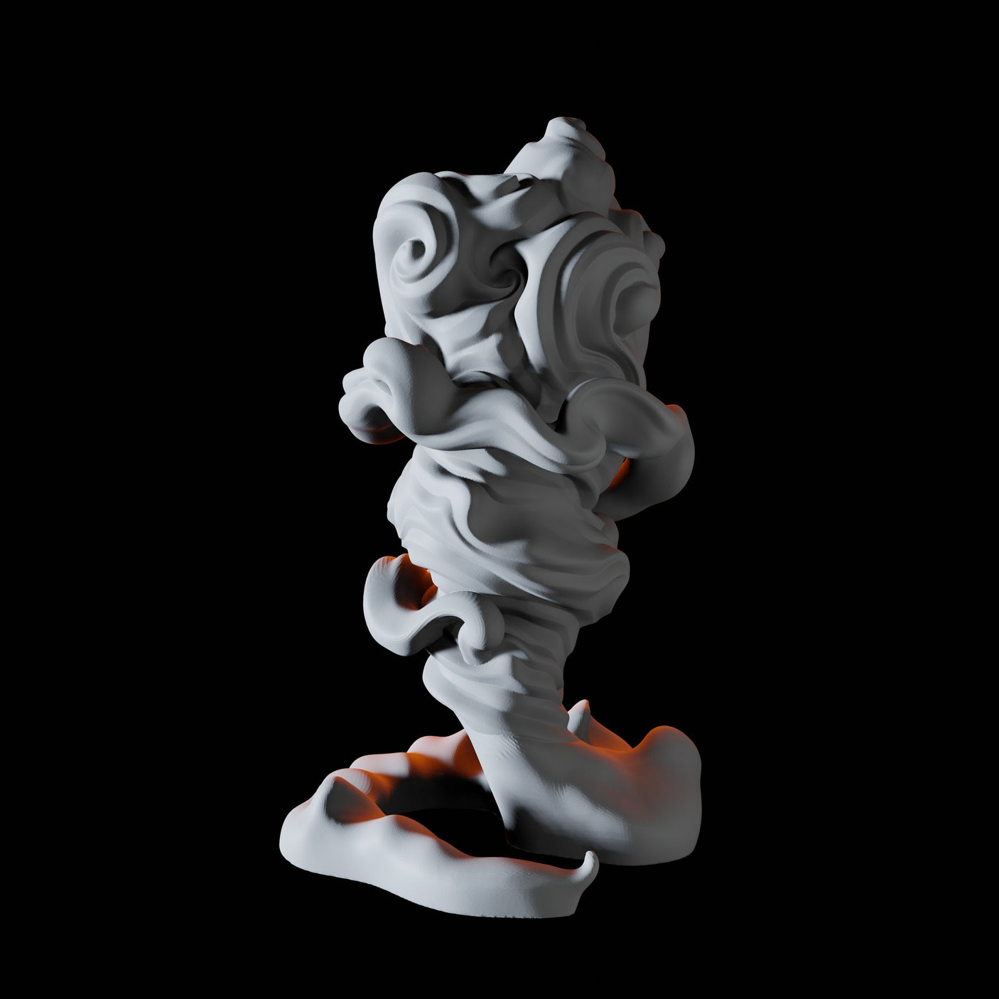 Three Forming Air Elementals Miniature for Dungeons and Dragons, Pathfinder or other TTRPGs