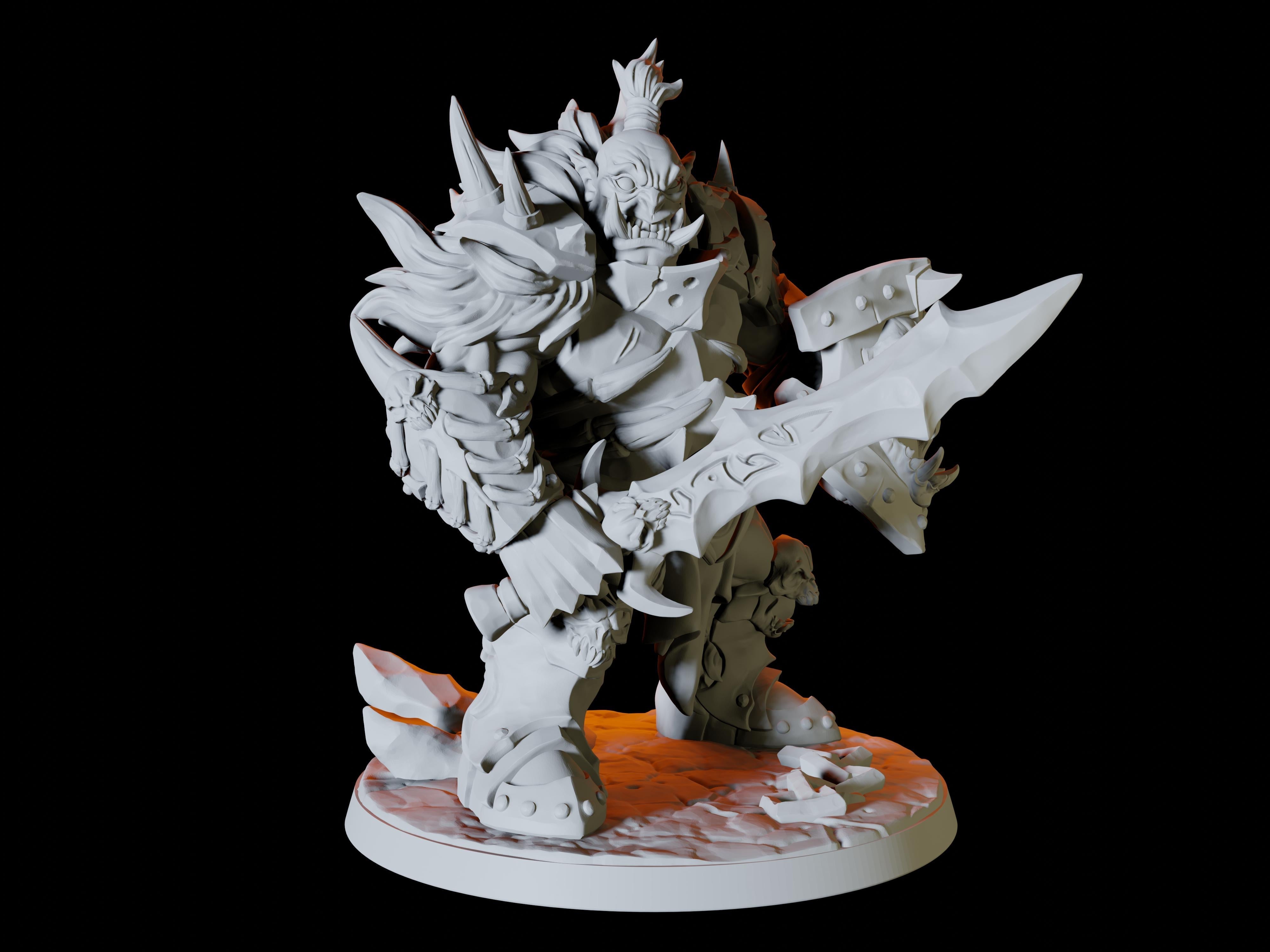 Three Frost Ogre Miniatures for Dungeons and Dragons - Myth Forged