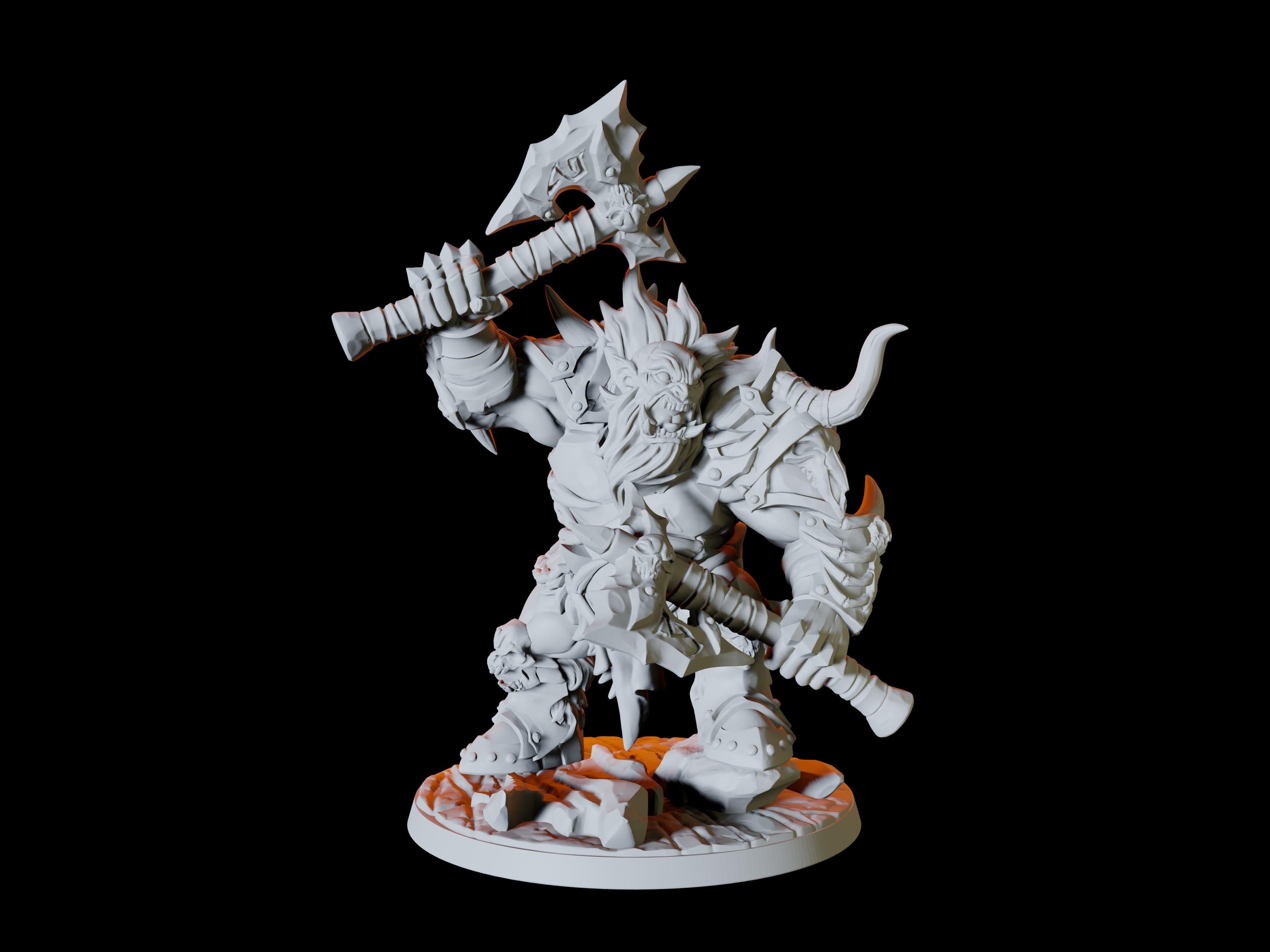 Three Frost Ogre Miniatures for Dungeons and Dragons - Myth Forged