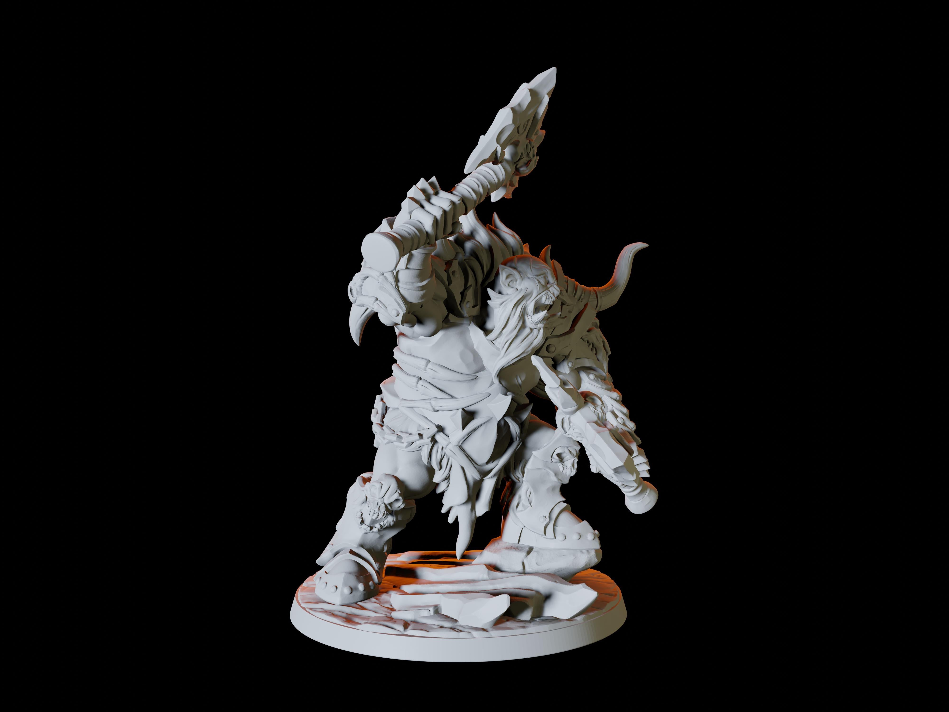 Three Frost Ogre Miniatures for Dungeons and Dragons - Myth Forged