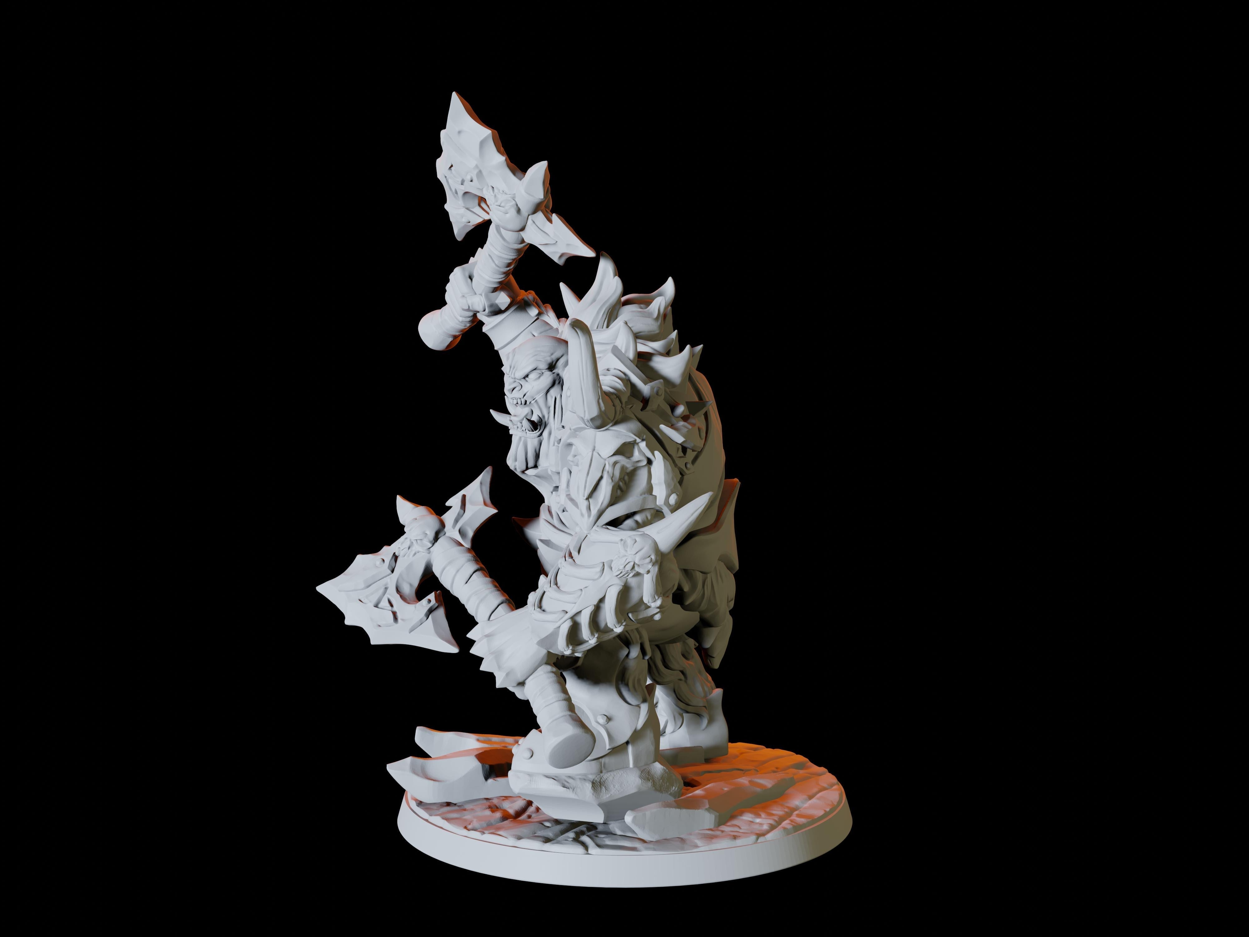 Three Frost Ogre Miniatures for Dungeons and Dragons - Myth Forged