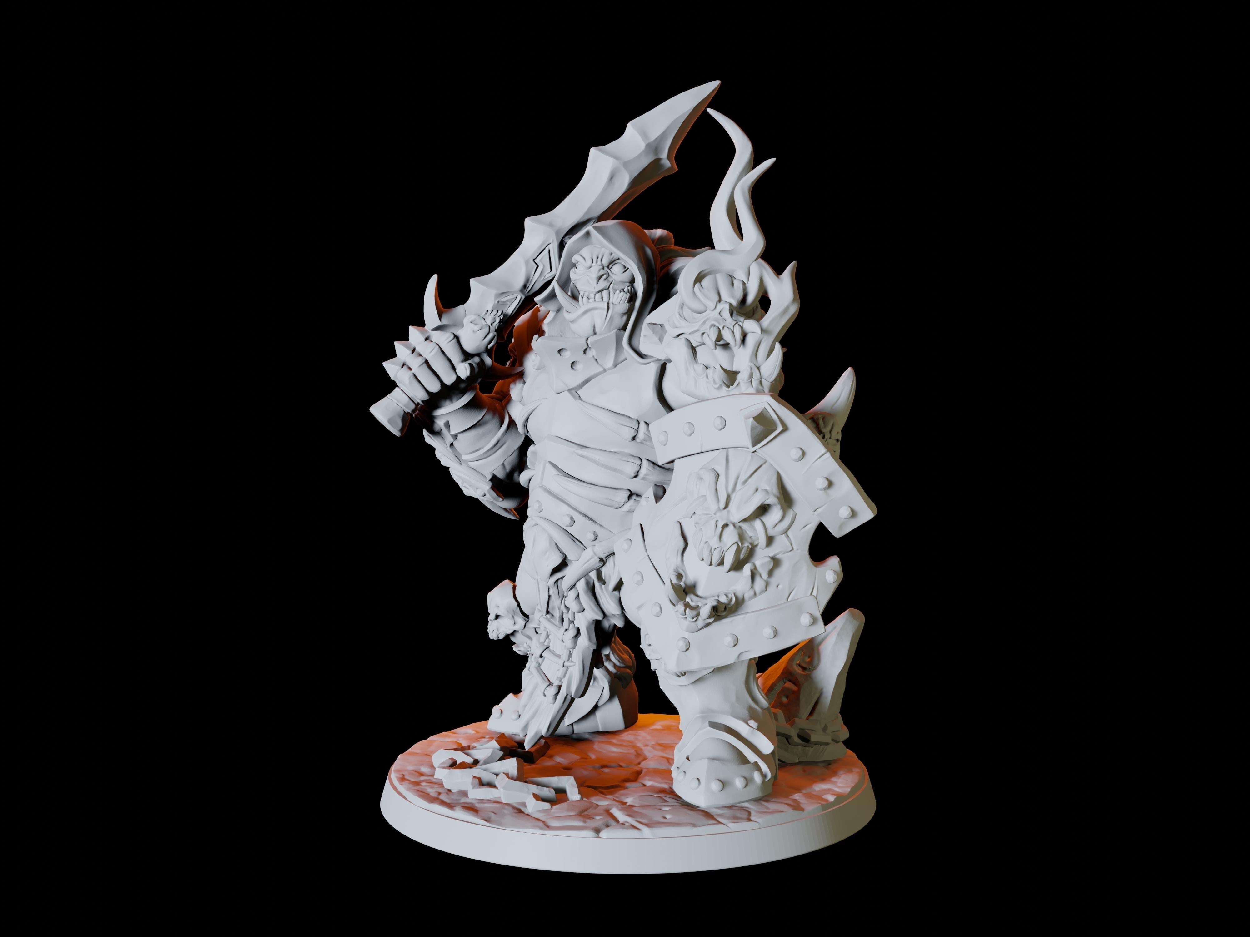 Three Frost Ogre Miniatures for Dungeons and Dragons - Myth Forged