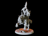 Three Frost Orc Warg Riders Miniature for Dungeons and Dragons, Pathfinder or other TTRPGs