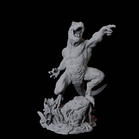 Three Gargantuan Lizardfolk Warriors Miniature for Dungeons and Dragons, Pathfinder or other TTRPGs