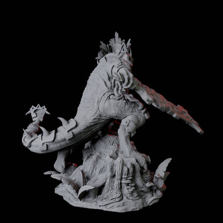 Three Gargantuan Lizardfolk Warriors Miniature for Dungeons and Dragons, Pathfinder or other TTRPGs