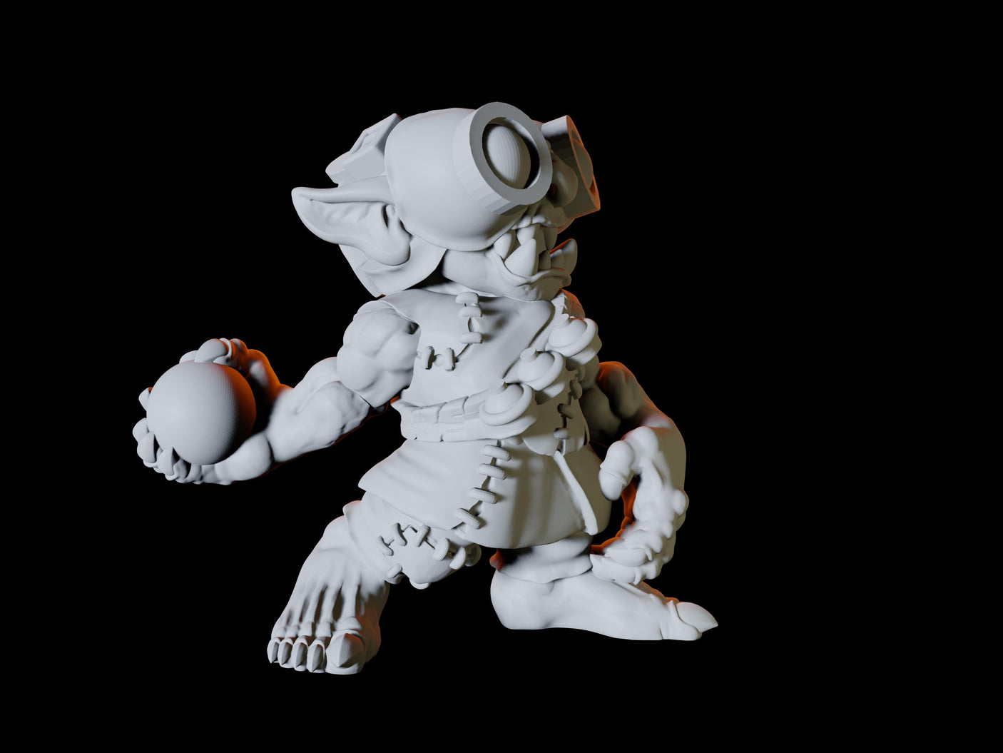 Three Goblin Engineers Miniature for Dungeons and Dragons, Pathfinder or other TTRPGs