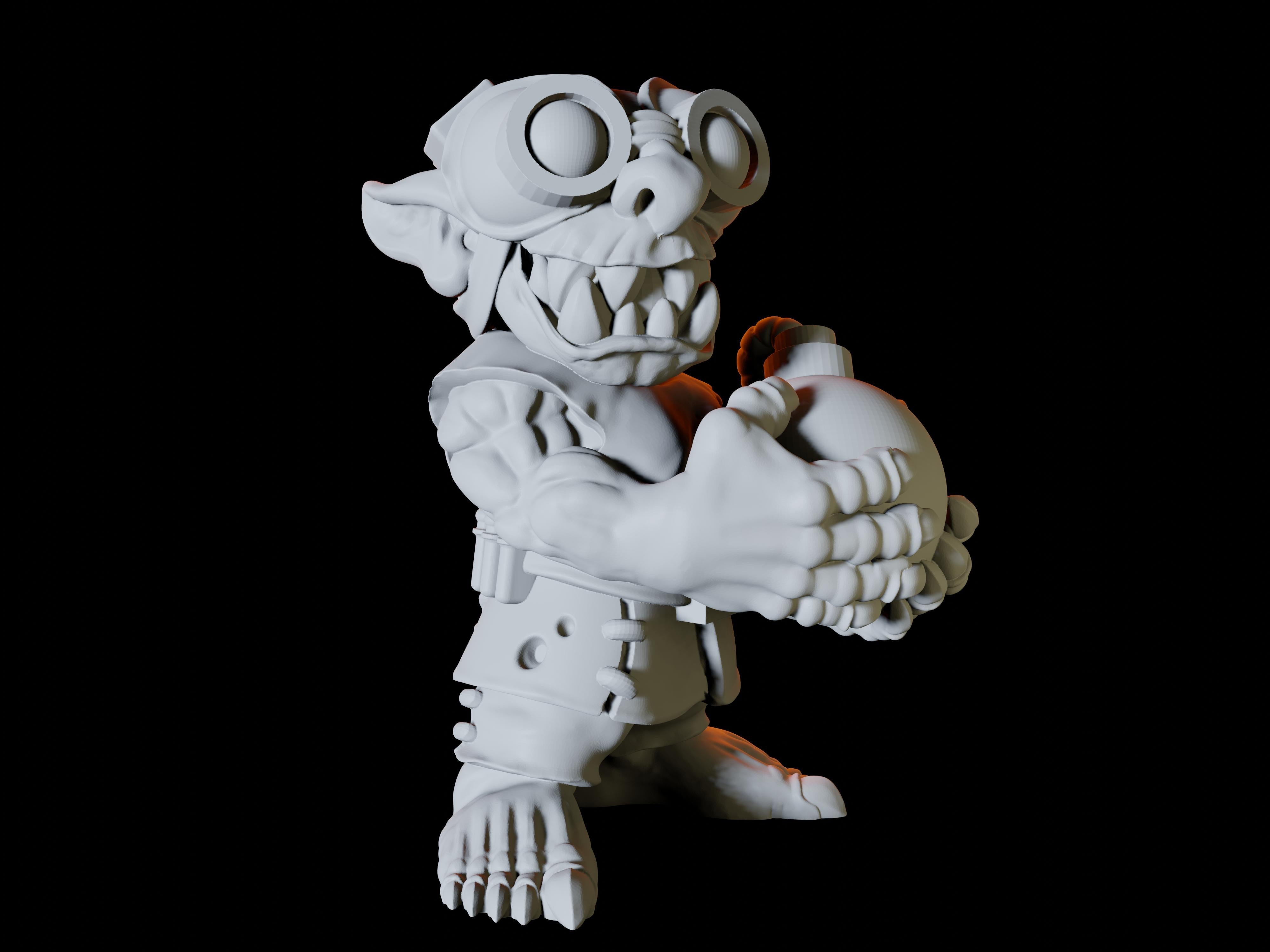 Three Goblin Engineer Miniatures for Dungeons and Dragons - Myth Forged