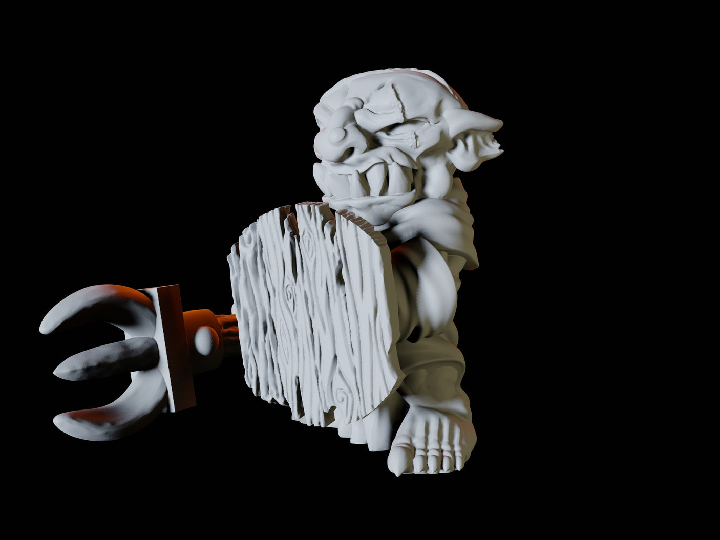 Three Goblin Shepherds Miniature for Dungeons and Dragons, Pathfinder or other TTRPGs