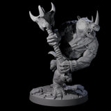 Three Grim Rhinofolk Gladiators Miniature for Dungeons and Dragons, Pathfinder or other TTRPGs