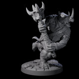 Three Grim Rhinofolk Gladiators Miniature for Dungeons and Dragons, Pathfinder or other TTRPGs