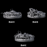 Three Grim Spider Swarms Miniature for Dungeons and Dragons, Pathfinder or other TTRPGs