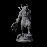 Three Grizzly Minotaur Warriors Miniature for Dungeons and Dragons, Pathfinder or other TTRPGs