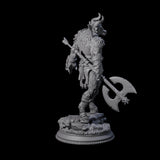 Three Grizzly Minotaur Warriors Miniature for Dungeons and Dragons, Pathfinder or other TTRPGs