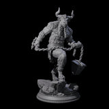 Three Grizzly Minotaur Warriors Miniature for Dungeons and Dragons, Pathfinder or other TTRPGs