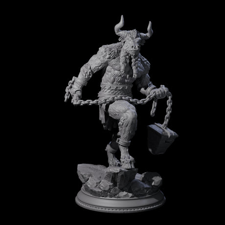 Three Grizzly Minotaur Warriors Miniature for Dungeons and Dragons, Pathfinder or other TTRPGs