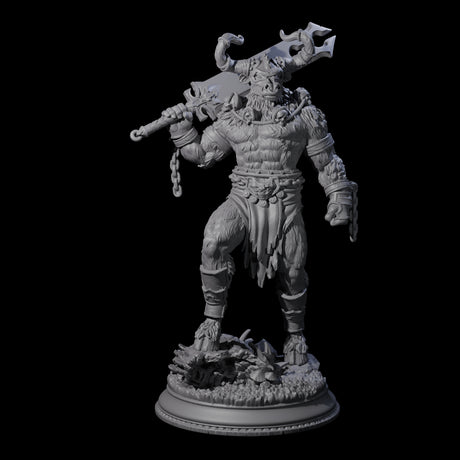 Three Grizzly Minotaur Warriors Miniature for Dungeons and Dragons, Pathfinder or other TTRPGs