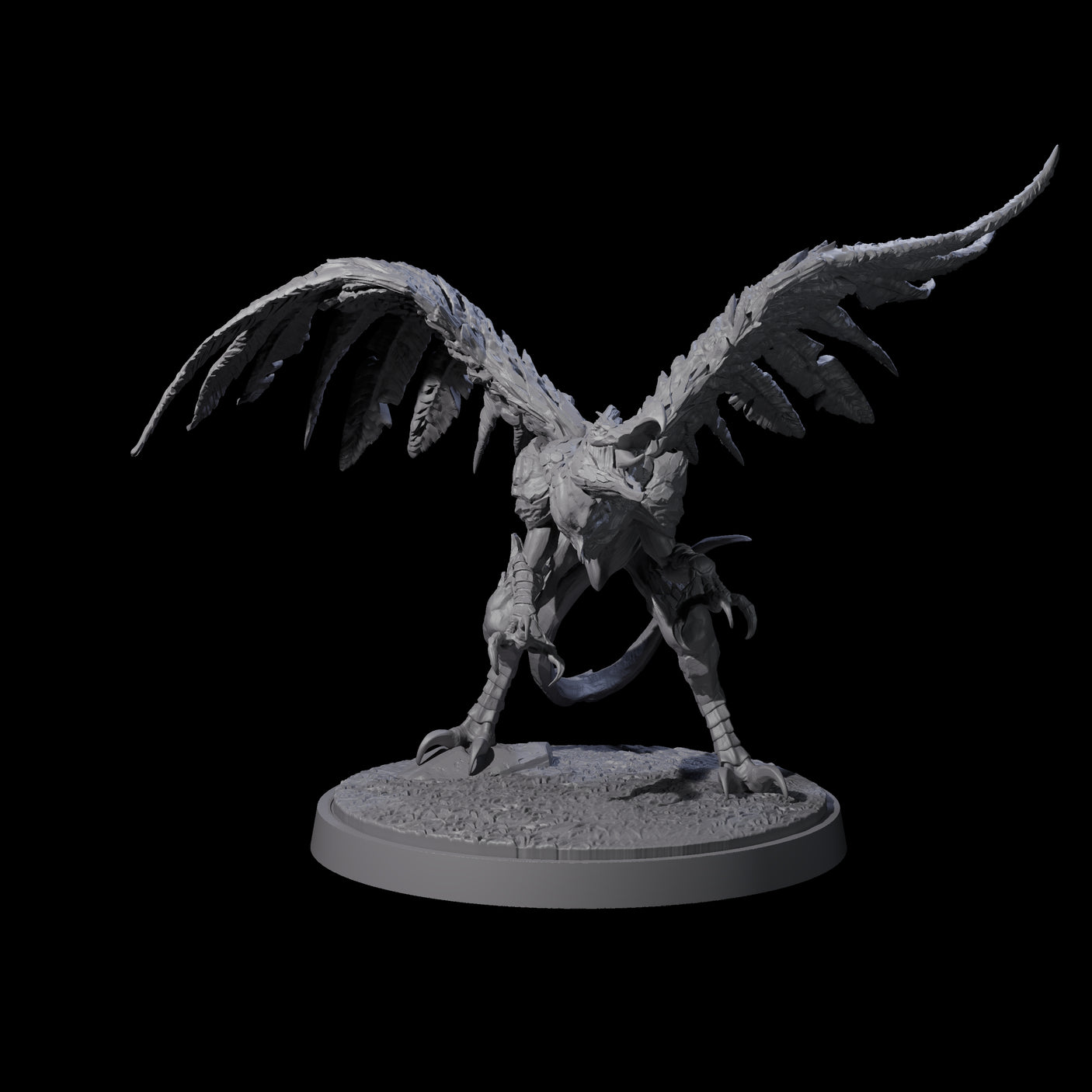 Three Grounded Angry Vrocks Miniature for Dungeons and Dragons, Pathfinder or other TTRPGs