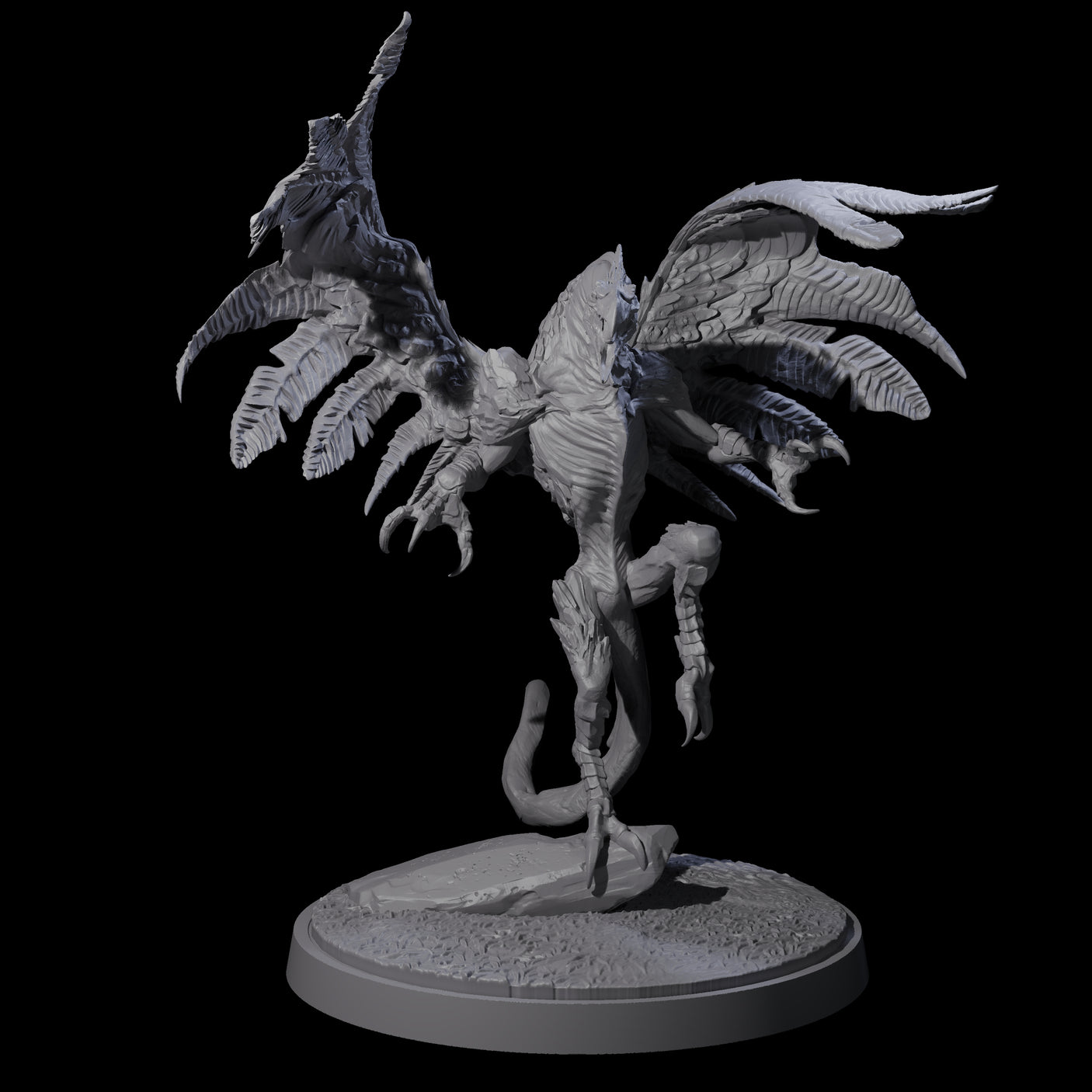 Three Grounded Angry Vrocks Miniature for Dungeons and Dragons, Pathfinder or other TTRPGs