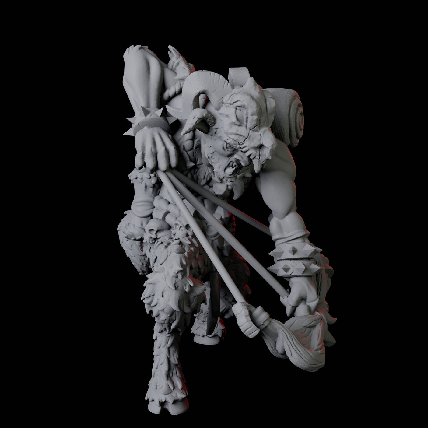Three Gruff Satyrs Miniature for Dungeons and Dragons, Pathfinder or other TTRPGs