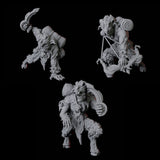 Three Gruff Satyrs Miniature for Dungeons and Dragons, Pathfinder or other TTRPGs