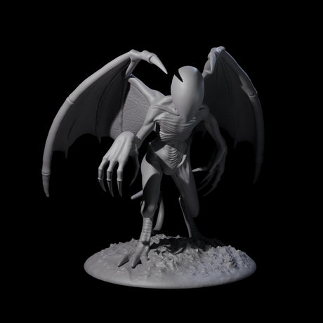 Three Haunting Nightgaunts Miniature for Dungeons and Dragons, Pathfinder or other TTRPGs