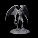 Three Haunting Nightgaunts Miniature for Dungeons and Dragons, Pathfinder or other TTRPGs