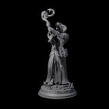 Three Hissing Cultists Miniature for Dungeons and Dragons, Pathfinder or other TTRPGs