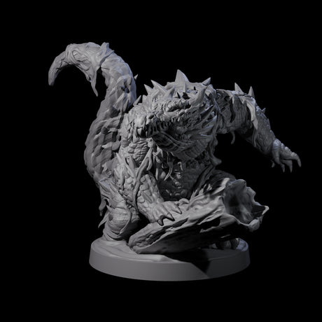 Three Hulking Lizardfolk Brutes Miniature for Dungeons and Dragons, Pathfinder or other TTRPGs