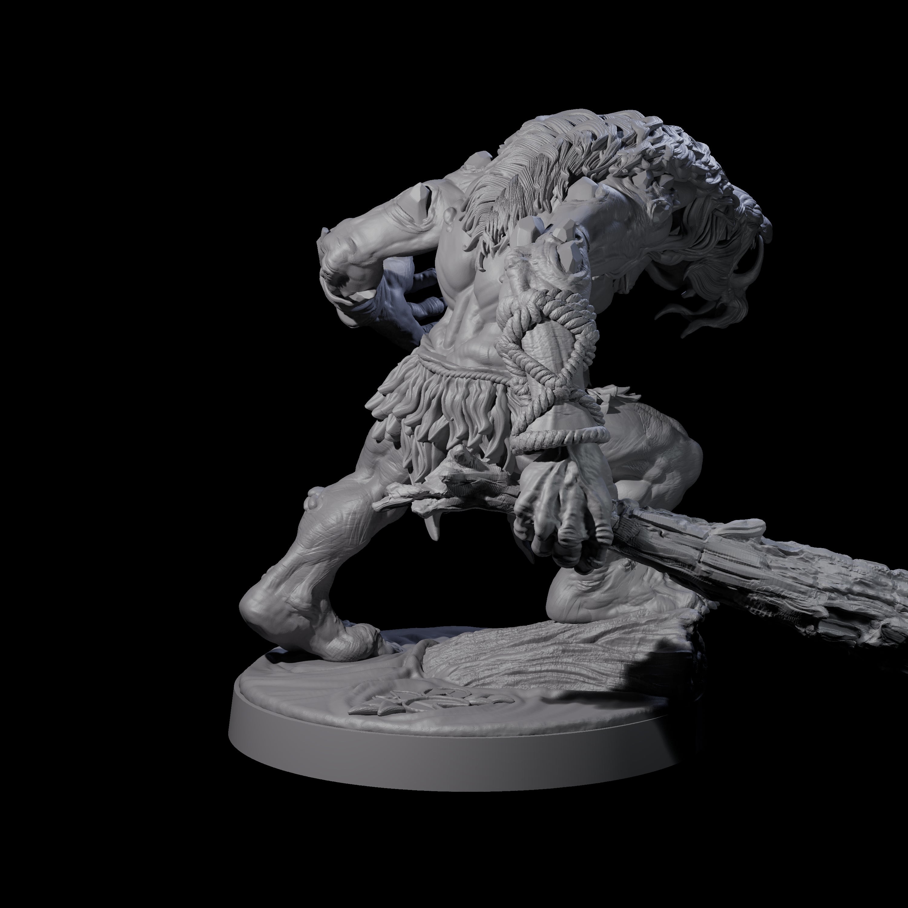 Three Hunch Back Trolls Miniature for Dungeons and Dragons, Pathfinder or other TTRPGs