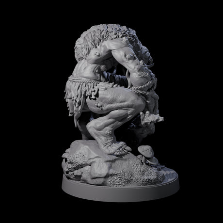 Three Hunch Back Trolls Miniature for Dungeons and Dragons, Pathfinder or other TTRPGs